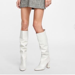 Zara White Boots